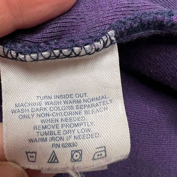 Lands' End Purple Angora Rabbit Hair Blend Crew Neck Long Sleeve Pullover Sweate - Picture 6 of 9